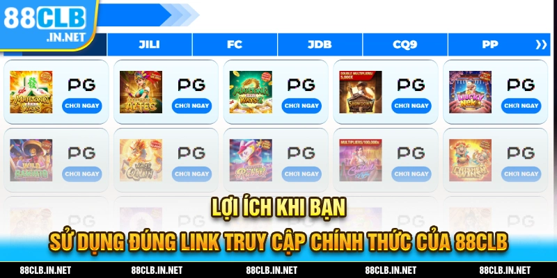 Lợi ích khi bạn sử dụng đường link truy cập chính thức của nhà cái 88CLB