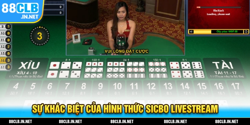 Sự khác biệt của hình thức sicbo livestream